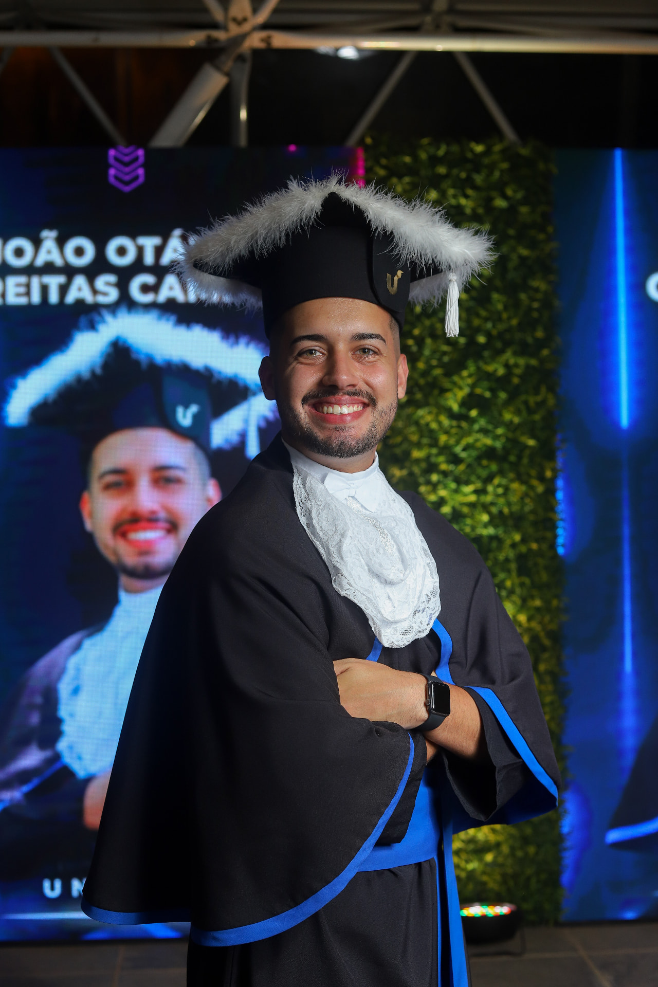 João Freitas em sua formatura
